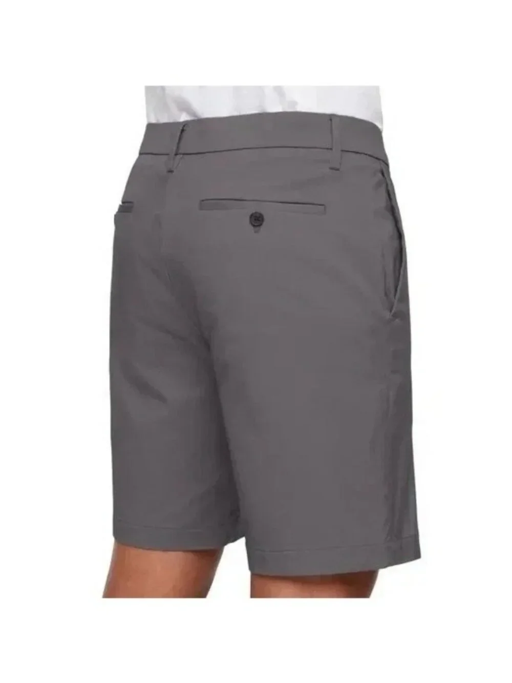 NWT Banana Republic Men's 34 Gray Stretch Chino Shorts Quick Dry Casual Wear